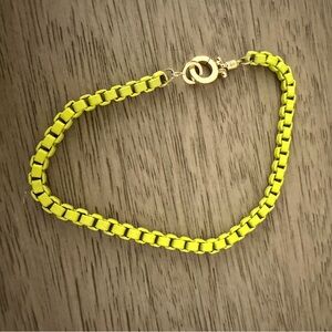 Gorjana neon yellow bracelet